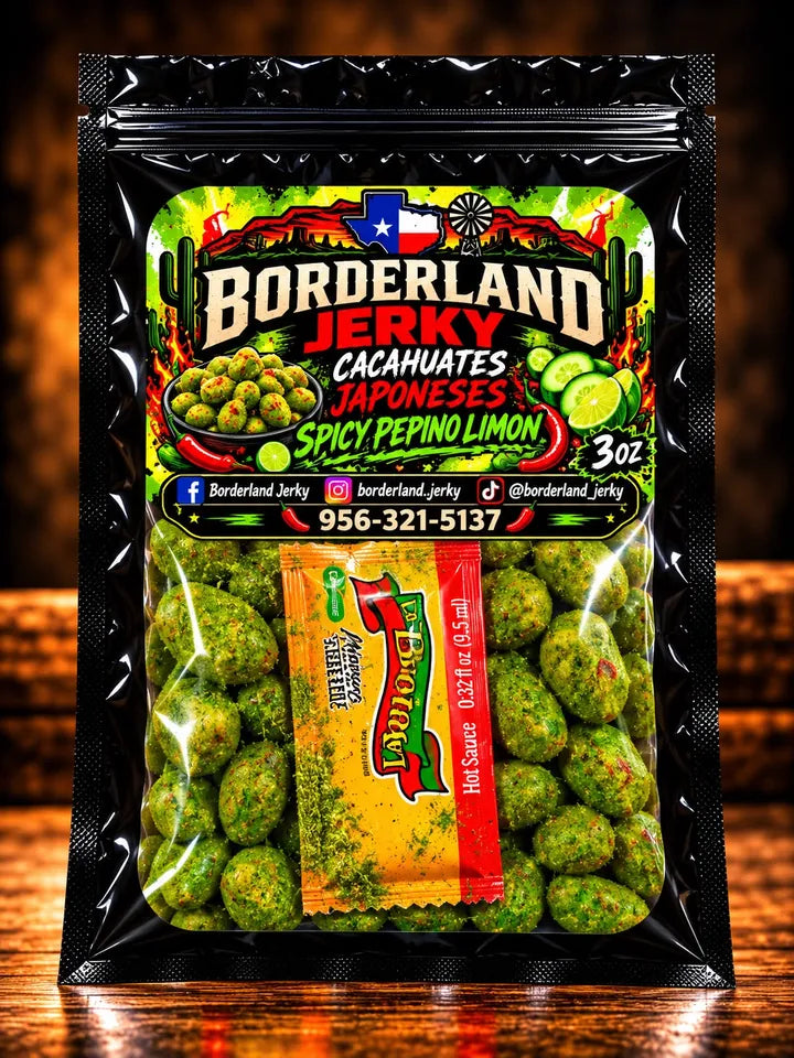 Spicy Pepino Limón Japanese-Style Peanuts – 3 oz